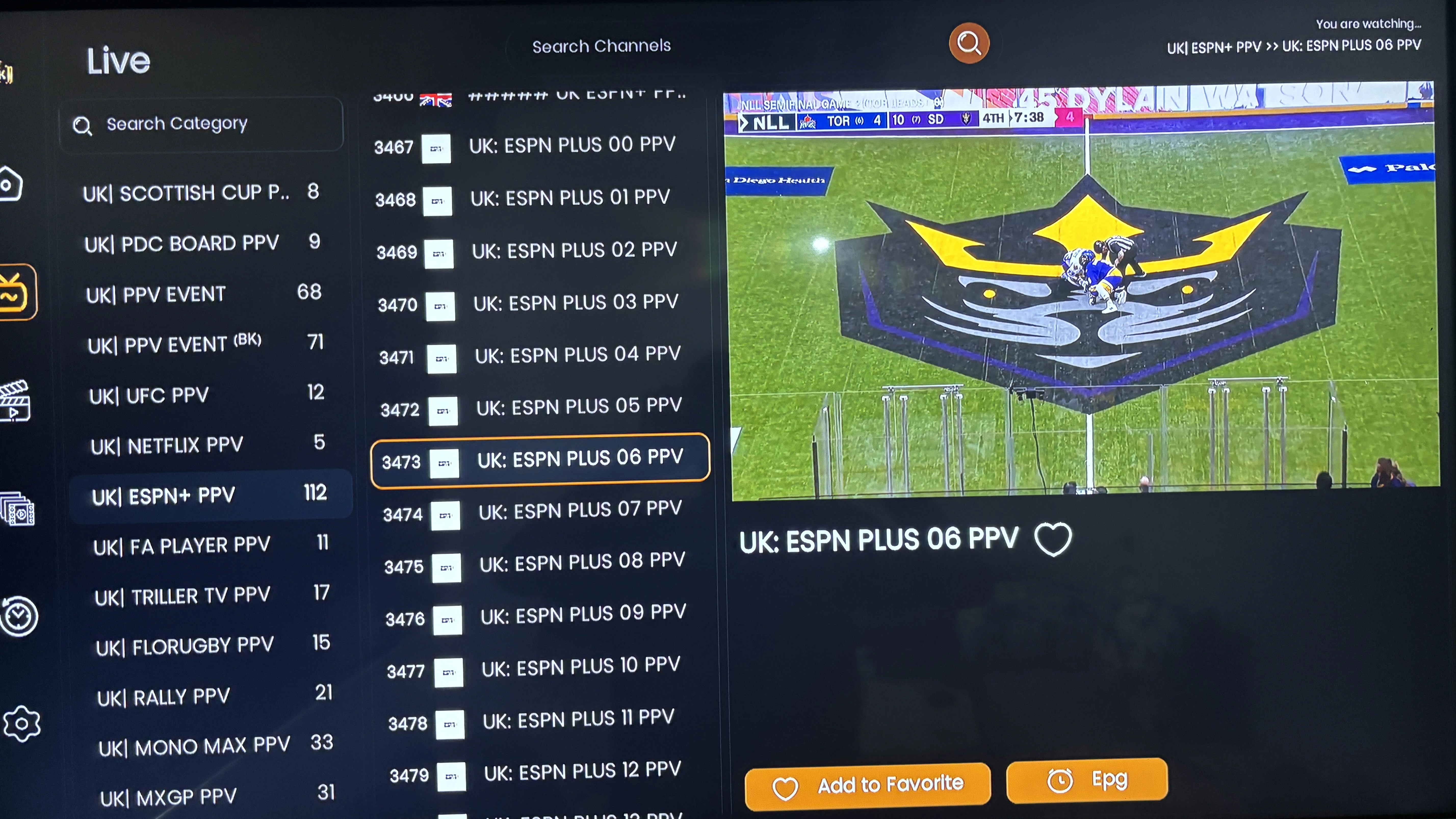 Cheap IPTV UK streaming quality comparison showing HD channels