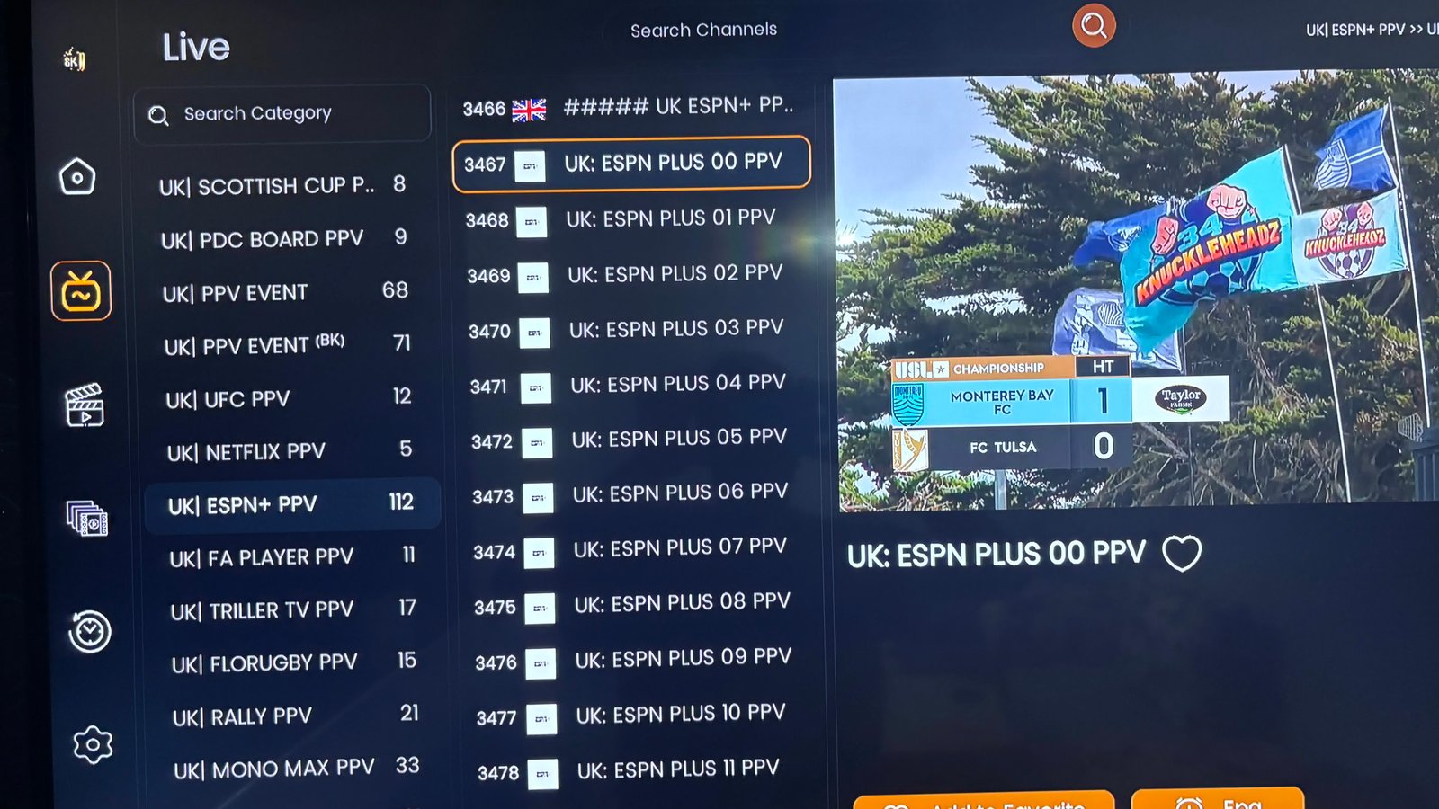 8K IPTV streaming with crystal clear picture quality