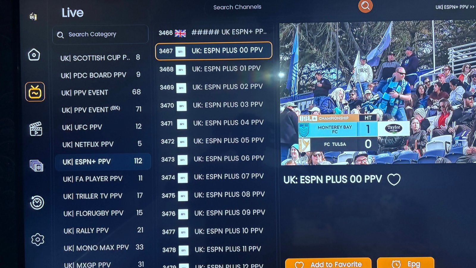 IPTV UK subscription with Strong 8K streaming service