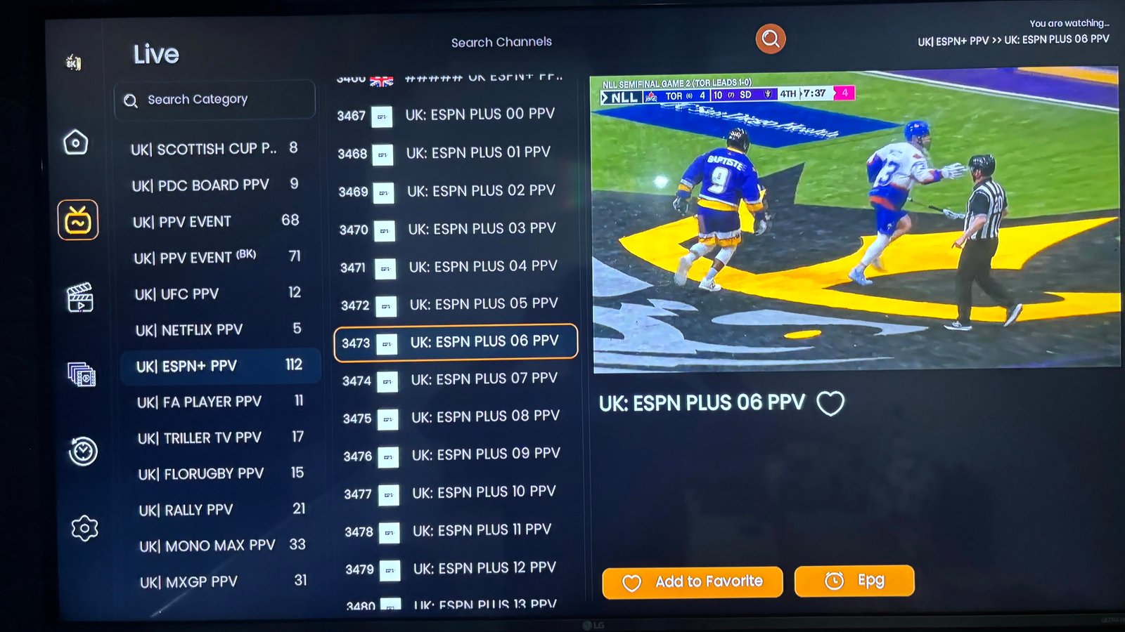 IPTV UK subscription comparison showing savings and channel count