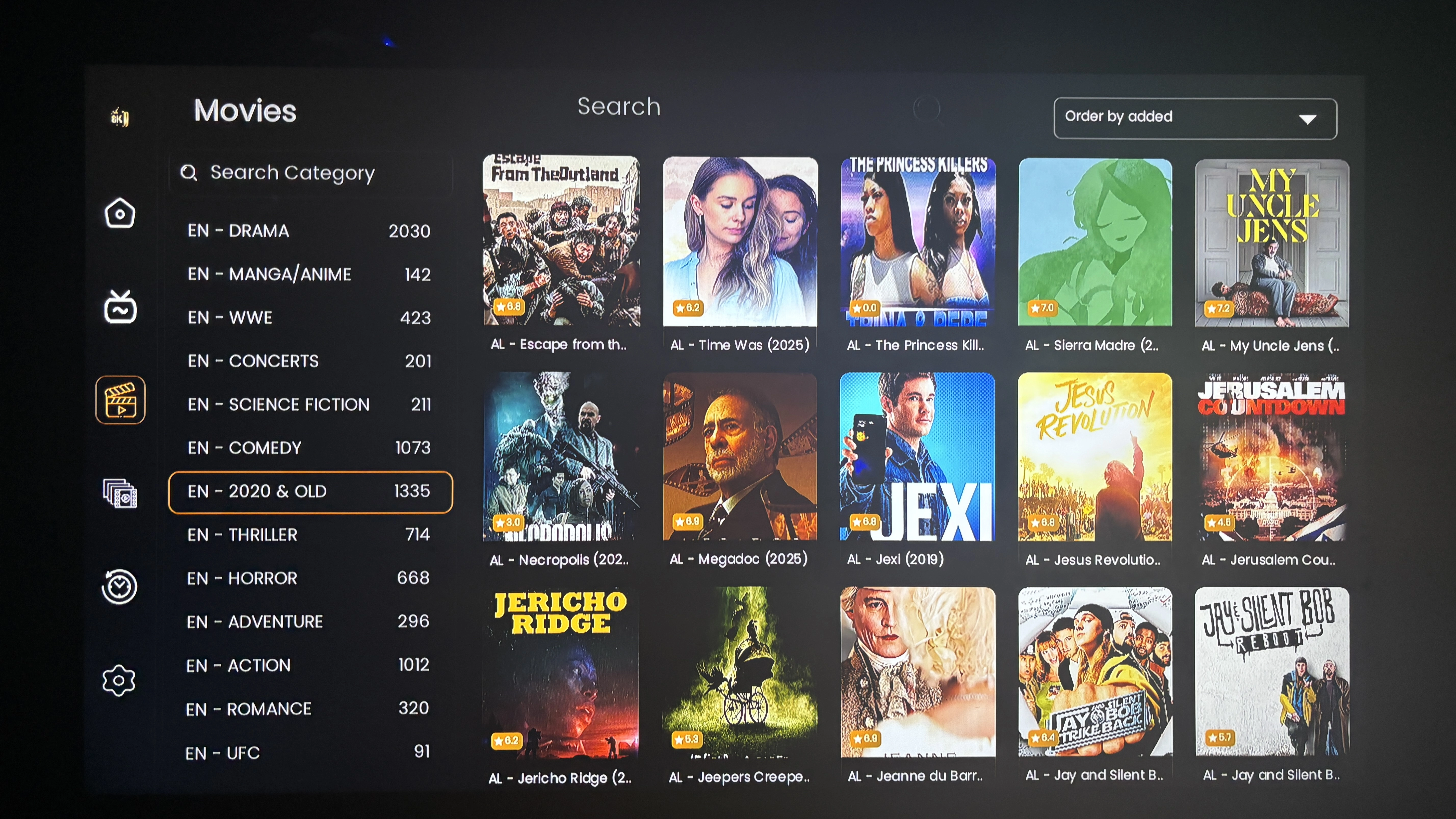 Strong IPTV multi-device setup showing streaming on TV and mobile